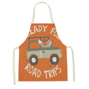 Ljojo Lion Truck Kitchen Apron with Cute Animal Design