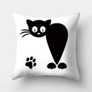 Cute Cat Cushion Cover 45x45cm - Ljojo Home Decor Pillowcases