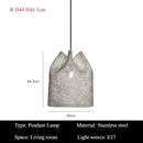 Italian Stainless Steel Pendant Lights Modern Hanging Chandeliers for Living Room Kitchen - Ljojo