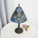 8-Inch Stained Glass Tulip Table Lamp by Ljojo - Romantic Living Room Decor