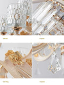 European Luxury Crystal Chandeliers LED Lights For Hotel Villa Lobby Living Room ELJOJO Elegance