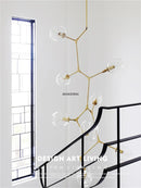 Ljojo Magic Bean Glass Ceiling Chandelier LED Suspension Pendant Lights