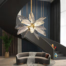 Ljojo Luxury Leaf Petal Chandelier Pendant Light for Home Living Room Restaurant Decor