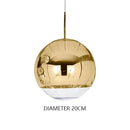 Nordic Glass Ball Pendant Light for Dining Room - Modern Hanging Lamp by Ljojo