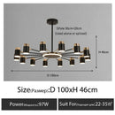 Modern Minimalist Led Chandelier for Living Dining Room Kitchen Bedroom Pendant Lights by Ljojo