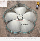 Ljojo Melon Seed Plate Fruit Storage Box with Dividers and Cover
