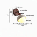 Ljojo LED Wall Lamp Yellow Travertine White Glass Living Room Bathroom Mirror Light