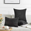 Corduroy Boho Throw Pillow Covers 18x18 Inch for Home Decor - Ljojo