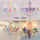 Crystal Led Chandelier European Candle Lustre Restaurant Bedroom Children Room Light Princess Pendant Lamp by Ljojo