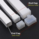 Ljojo LED Tube Profile Connector Clip 20pcs Set Fixed Buckles Neon Strip Lights End Cap