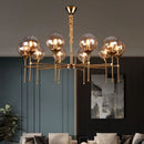 Nordic Glass Ball LED Pendant Light Chandelier - Ljojo Luminaires for Home Decor