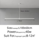 Ljojo LED Long Pendant Lamp - Modern Minimalist Indoor Lighting