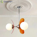 Ljojo Japanese Wabi-Sabi Retro Acrylic LED Pendant Light Flying Saucer Chandelier