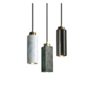 Ljojo Marble Small Pendant Lamp: Green, White, Black LED Ceiling Light