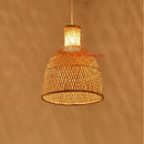 Bamboo Chandelier Modern Southeast Asian Style Rattan Lamp for Dining Room by Ljojo