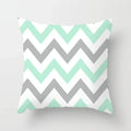 Light Blue Green Mint Geometric Print Boho Pillowcase Set by Ljojo
