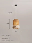 Japanese Hemp Rope Pendant Lamp: Nordic Chandelier for Dining Room & Bar by Ljojo