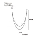 2025 Trendy DIY Flexible Leather Belt Dimmable LED Chandelier by Ljojo for Living Room