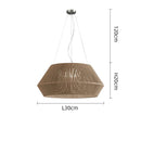 Bamboo Japanese LED Pendant Light | Minimalist Wooden Chandelier by Ljojo