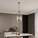 Industrial Glass Drum Chandelier Pendant Light for Restaurant Entrance by Ljojo - Retro Commercial Lighting