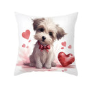 Cute Pet Dog Print Cushion Cover for Sofa by Ljojo