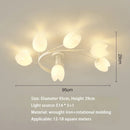 Modern Nordic Cream Chandelier Pendant Light for Living Room Bedroom by Ljojo