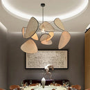 Ljojo Lotus Leaf Bamboo Weaving Chandelier Zen Tea Room Japanese Restaurant Lamp