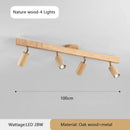 Ljojo Wooden Surveillance Camera LED Pendant Lights Chandeliers for Stylish Minimalist Home Decor
