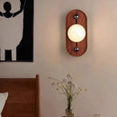 Ljojo Marble LED Wall Lamp: Brown Metal, Stairs, Bedroom, Restaurant, Aisle Sconce