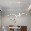 Ljojo LED Chandelier: Nordic Style Aluminum Alloy Pendant Light for Living Room & Dining Area