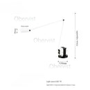 Adjustable Swing Arm Floor Lamp LED Reading Modern Italian Design for Living Room by Ljojo