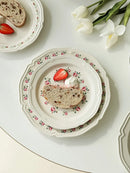 Ljojo 10-Inch Dinner Plate Set - Versatile & Elegant for Breakfast, Desserts, and Dim Sum