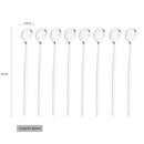 Ljojo Long Handle Ice Spoon Set, Stainless Steel Black Gold Cutlery Dinnerware