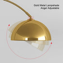LED Fishing Floor Lamp Modern Stand Light Gold Black White Living Room Decoration