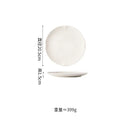 Ljojo Matte Striped Ceramic Plate Set for Molecular Cuisine Tableware
