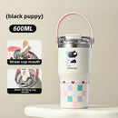 Ljojo 304 Stainless Steel Vacuum Insulated Straw Cup - Large Portable Thermos