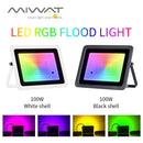 Ljojo™ RGB Led Flood Light 100W 50W 30W 20W IP68 Waterproof Outdoor Spotlight
