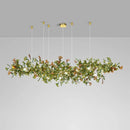 Ljojo Luxury Glass Gingko Leaf Chandelier for Home Decor