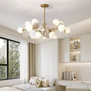 Nordic Glass Led Chandelier - Elegant Living Room & Bedroom Decoration Lighting - Ljojo