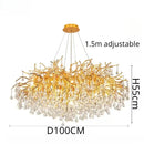 Gold Crystal Chandelier Modern Luxury for Dining Living Room - Ljojo