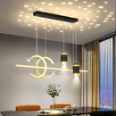 LED Pendant Chandelier by Ljojo: Modern Dining Room Hanging Light