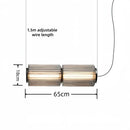 Nordic Long Stripe Led Chandelier Glass Pendant Lamp by Ljojo