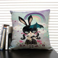 Ljojo Mermaid Linen Cushion Cover for Living Room Sofa Decoration