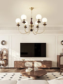 Ljojo Minimalist French Style Chandelier for Living Room Master Bedroom Lighting Fixtures