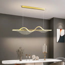 Ljojo Restaurant Pendant Light Modern Creative Long Strip Lamp Bedroom Dining Bar Lighting