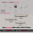 Ljojo LED Chandelier: Modern Dining Room Lighting for Bedroom, Living Room, and Study