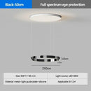 Ljojo Modern Ring Ceiling Chandelier LED Lamp Eye Protecting Pendant Light