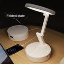 Foldable USB Rechargeable LED Desk Lamp with Clock | Energy Saving Reading Light by Ljojo