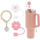 Ljojo 3pcs Silicone Straw Cover Set for Stanley Cup Tumblers