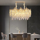 Ljojo Luxury Crystal Chandelier French Tassel Lamp for Living Room, Bedroom & Restaurant